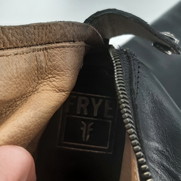 FRYE Melissa black button back zip boots sz 6 - Picture 12 of 12